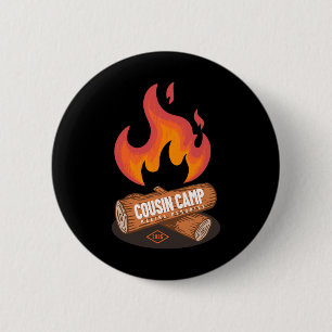 Chapa Redonda De 5 Cm Primo Campamento 2025 Divertido Verano Camping Fue