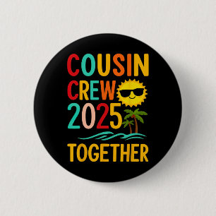 Chapa Redonda De 5 Cm Primo Crew Divertido 2025 Juntos Verano