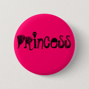 Chapa Redonda De 5 Cm Princesa