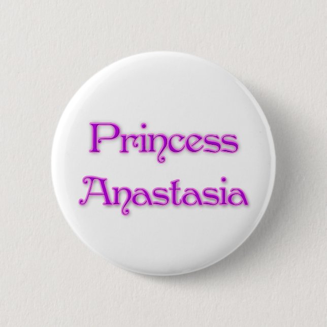 Chapa Redonda De 5 Cm Princesa Anastasia (Anverso)
