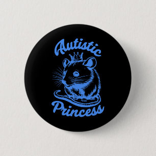Chapa Redonda De 5 Cm Princesa Autista Zarigüeya 2 