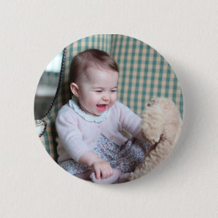 Chapa Redonda De 5 Cm Princesa Charlotte Elizabeth Diana