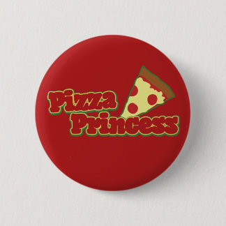 Chapa Redonda De 5 Cm Princesa de la pizza