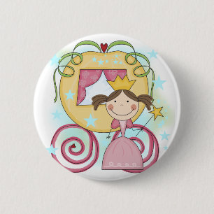 Chapa Redonda De 5 Cm Princesa en camisetas y regalos del carro