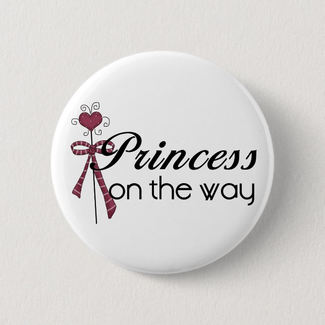 Chapa Redonda De 5 Cm Princesa en la manera - modificada para requisitos (Anverso)