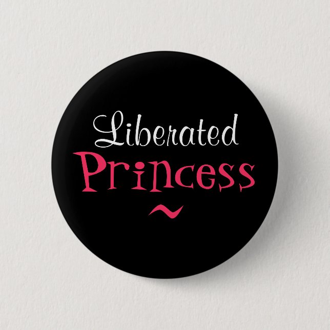 CHAPA REDONDA DE 5 CM PRINCESA LIBERADA BUTTON (Anverso)