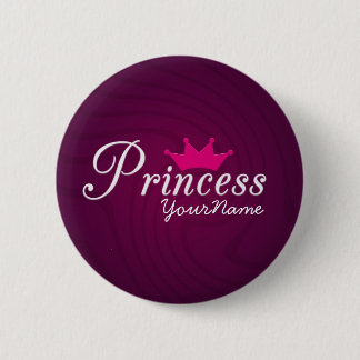 Chapa Redonda De 5 Cm Princesa Party Button
