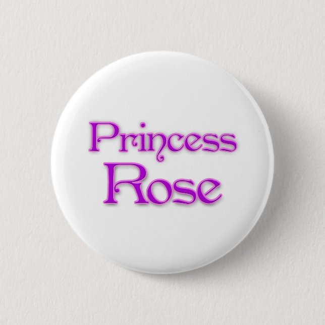 Chapa Redonda De 5 Cm Princesa Rose (Anverso)