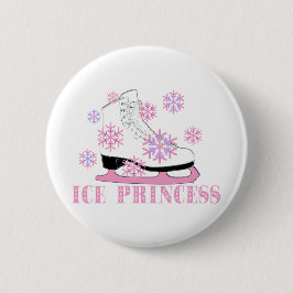 Chapa Redonda De 5 Cm Princesa Skate del hielo