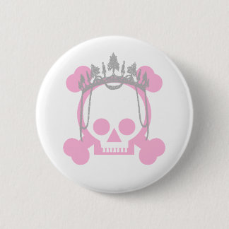 Chapa Redonda De 5 Cm Princesa Skull