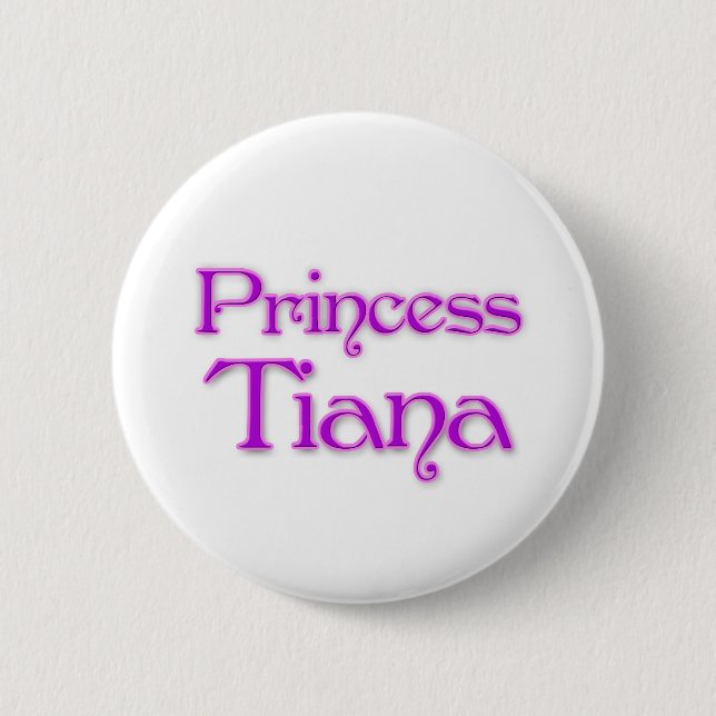Chapa Redonda De 5 Cm Princesa Tiana (Anverso)