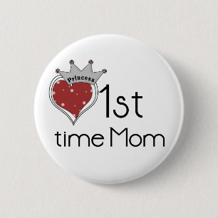 Chapa Redonda De 5 Cm Princess 1Time Mom - Personalizado