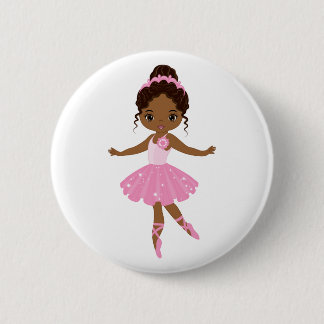 Chapa Redonda De 5 Cm Princess Ballerina