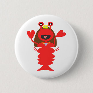 Chapa Redonda De 5 Cm Princess Lobster