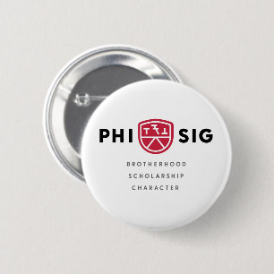 Chapa Redonda De 5 Cm Principios de Phi Sigma Kappa