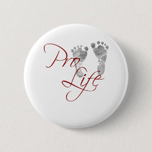 Chapa Redonda De 5 Cm Pro Life