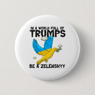 Chapa Redonda De 5 Cm Pro Zelensky El Mundo Necesita Más Apoyo De Zelens