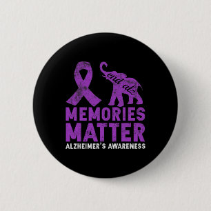 Chapa Redonda De 5 Cm Problem Heimer - Elefante Morado 