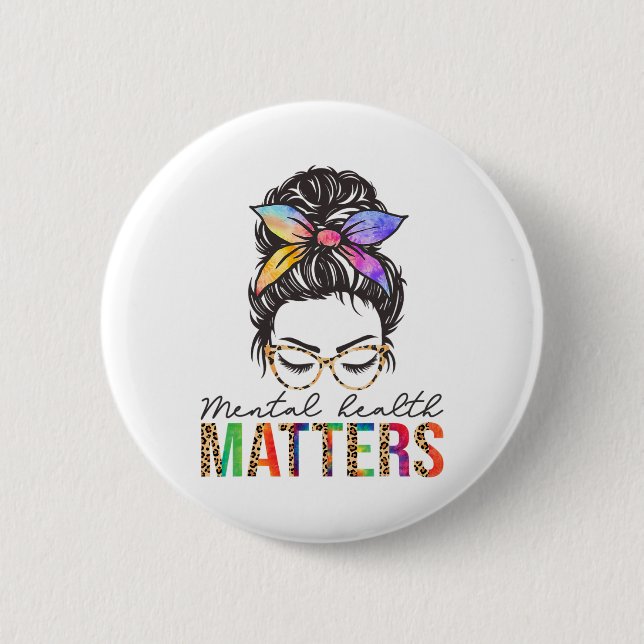 Chapa Redonda De 5 Cm Problemas de salud Enfermedades cerebrales Awaren  (Anverso)