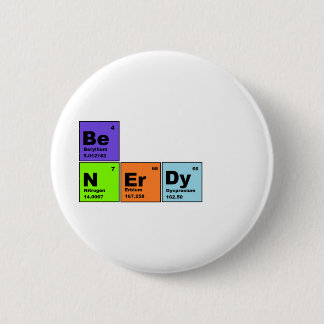 Chapa Redonda De 5 Cm Productos Nerdy de la tabla periódica