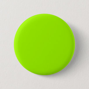 Chapa Redonda De 5 Cm Productos Personalizados sólo de color verde neó