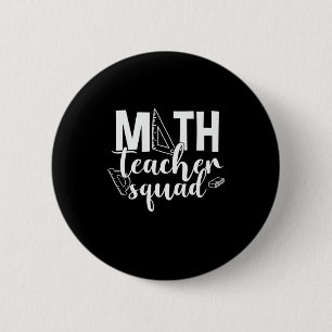 Chapa Redonda De 5 Cm Profesor de Matemáticas Equipo de Profesor de Mate