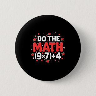 Chapa Redonda De 5 Cm Profesor de meme de matemáticas humor de Pi álgebr