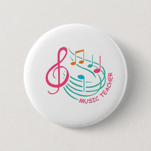Chapa Redonda De 5 Cm profesor de música