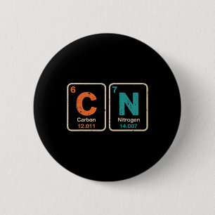 Chapa Redonda De 5 Cm Profesor Divertido Ciencia Tabla Periódica Retro 6