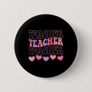 Chapa Redonda De 5 Cm Profesor divertido corazones día de San Valentín c