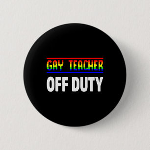 Chapa Redonda De 5 Cm Profesor Gay Mes del Orgullo Lgbt Aliado Deber Lgb
