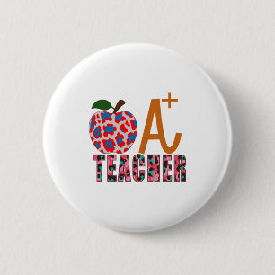 Chapa Redonda De 5 Cm Profesora de Arte Apple A Plus