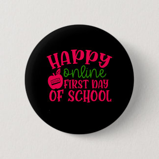 Chapa Redonda De 5 Cm Profesora de Regalos | Feliz Primer Día Escolar En