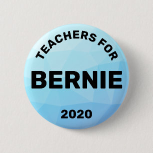 Chapa Redonda De 5 Cm Profesores de Bernie Sanders 2020