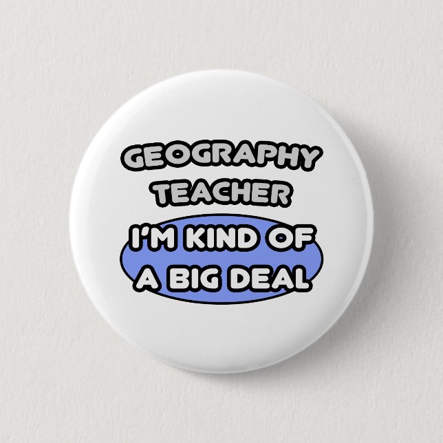 Chapa Redonda De 5 Cm Profesores de geografía... un gran acuerdo (Anverso)