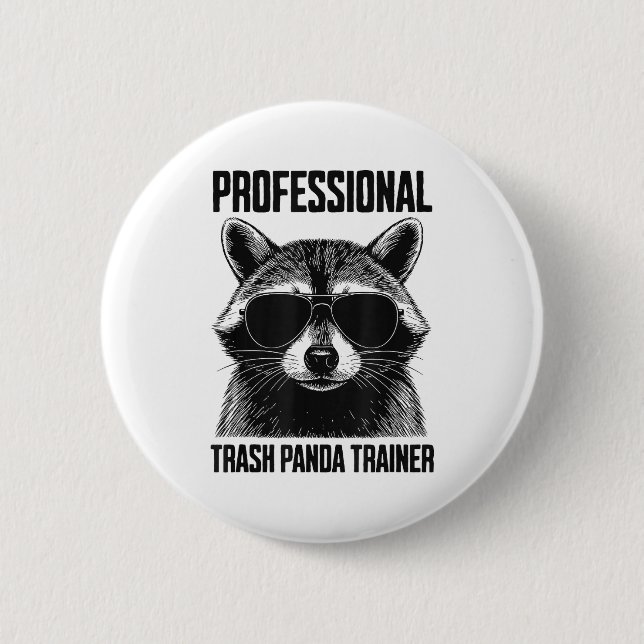 Chapa Redonda De 5 Cm Professional Trash Panda Trainer  (Anverso)