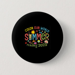 Chapa Redonda De 5 Cm Programa de lecturas de verano de 2025 en color