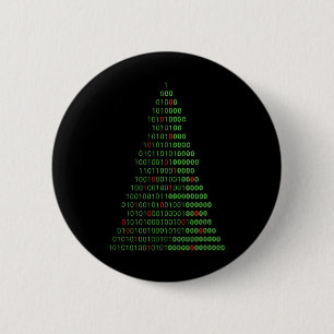 Chapa Redonda De 5 Cm Programadores De Computadoras De Árbol De Navidad