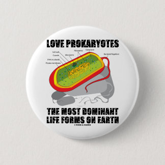 Chapa Redonda De 5 Cm Prokaryotes del amor la mayoría de las formas de