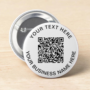 Chapa Redonda De 5 Cm Promocional de código QR