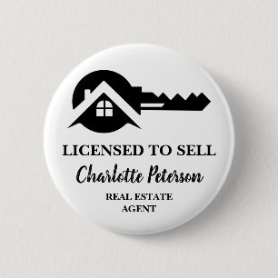 Chapa Redonda De 5 Cm Promocional personalizado para agentes inmobiliari