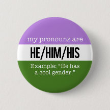 Pronombres de He/Him - bandera de Genderqueer
