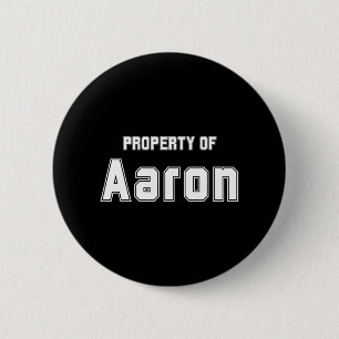 Chapa Redonda De 5 Cm Propiedad de Aaron Regalos Divertidos de Despedida