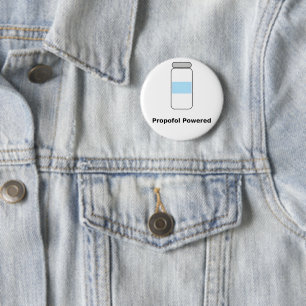 Chapa Redonda De 5 Cm Propofol Potenciado – Humor Divertido de Anestesió