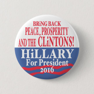 Chapa Redonda De 5 Cm Prosperidad 2016 de Hillary Clinton