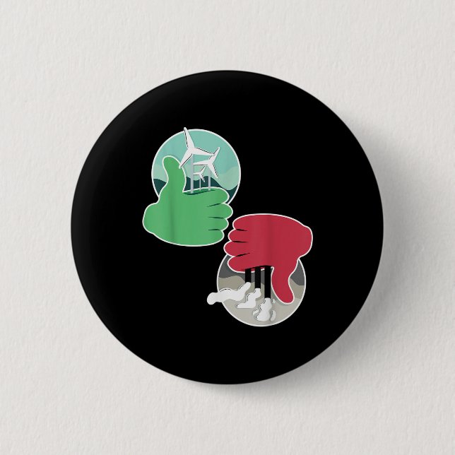 Chapa Redonda De 5 Cm Protección ambiental de energía eólica de energía  (Anverso)