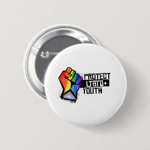 Chapa Redonda De 5 Cm Proteger a los jóvenes LGBTQ