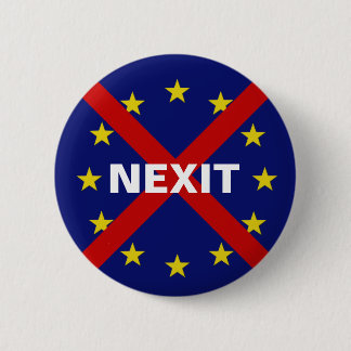 Chapa Redonda De 5 Cm Protest button NEXIT EU