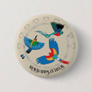 Chapa Redonda De 5 Cm Protesta por el Rótulo sexual No Mas Niños en Jual