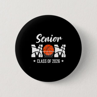 Chapa Redonda De 5 Cm Proud senior basketball mom 2026 graduation 
